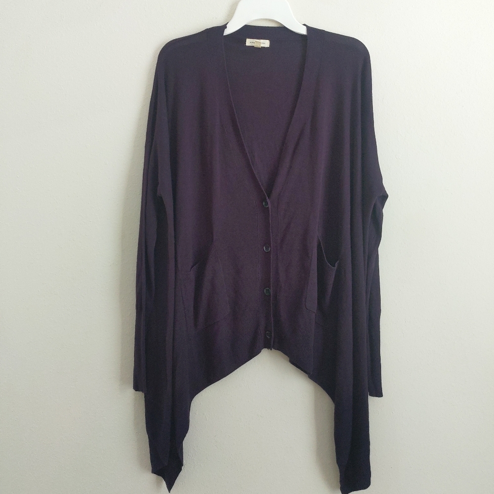 Silence + Noise Modern Asymmetrical Cardigan